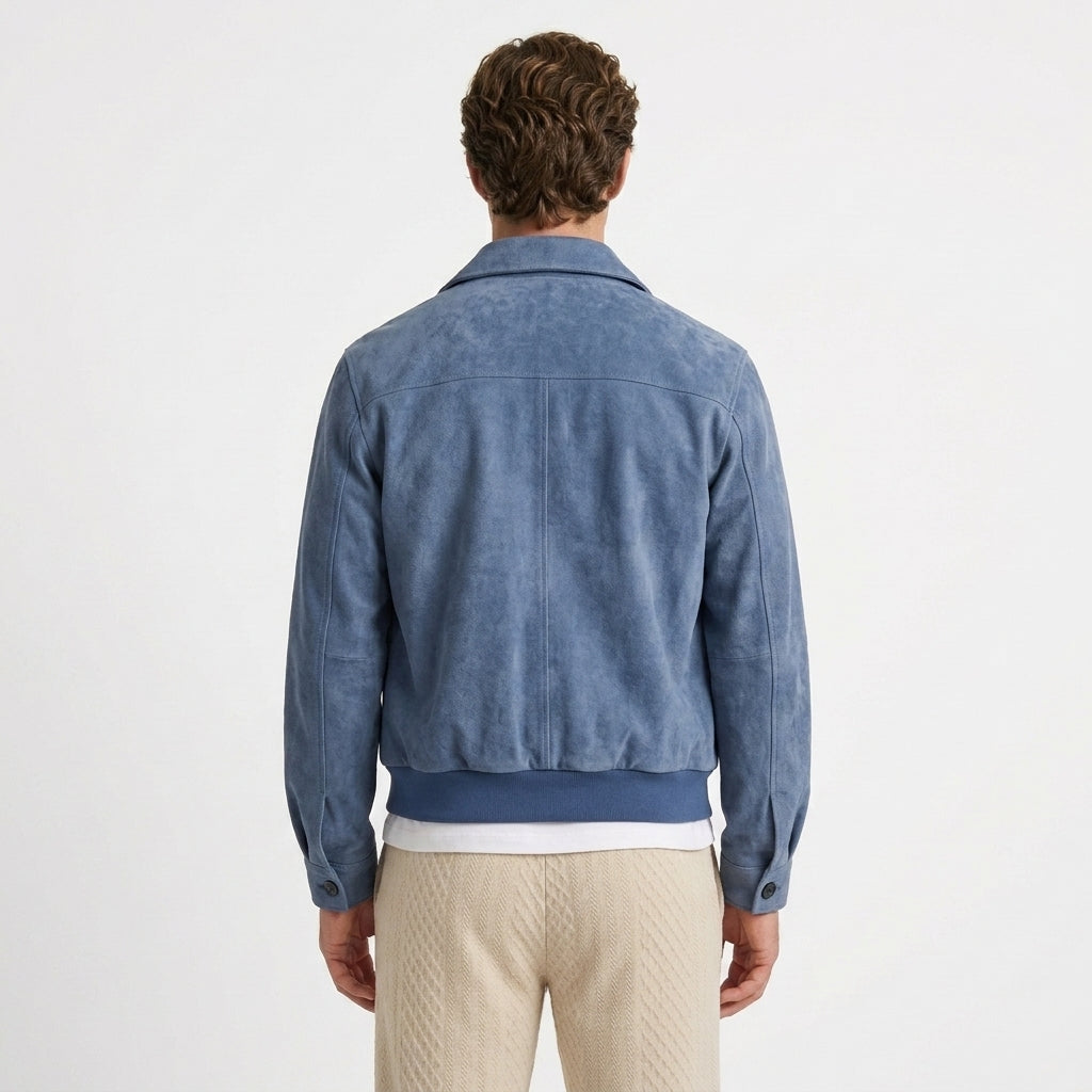Veste Effet Suède À L’Allure Classique