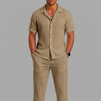 Ensemble Chemise Manches Courtes Avec Pantalon Pour Hommes
