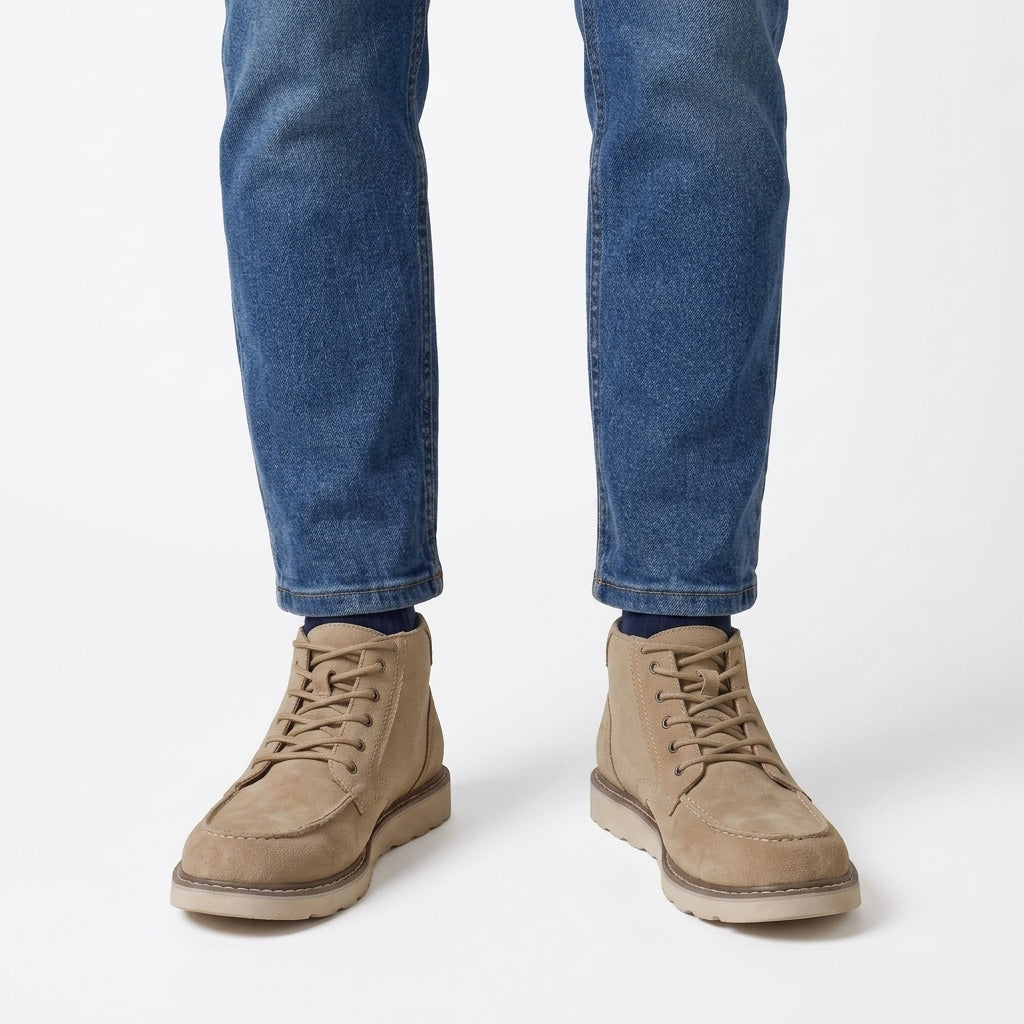 Bottes Décontractées À Bout Mocassin En Suédine Pour Hommes