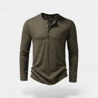 T-SHIRT HOMME MANCHES LONGUES BOUTONS