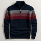 Pull À Col Zippé Avec Manches Longues Pour Hommes