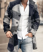 TRENCH COL MONTANT BOUTONNÉ POUR HOMME