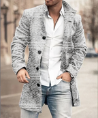 TRENCH COL MONTANT BOUTONNÉ POUR HOMME
