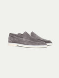 MOCASSINS DAIM GRIS POUR HOMME