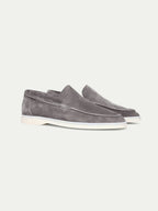 MOCASSINS DAIM GRIS POUR HOMME