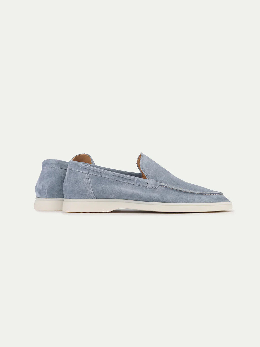 MOCASSINS DAIM BLEU CLAIR POUR HOMME