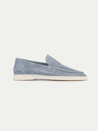 MOCASSINS DAIM BLEU CLAIR POUR HOMME
