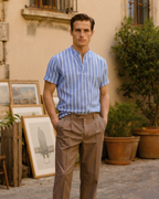Polo Marin Avec Col Classique Pour Hommes