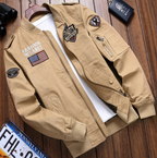 VESTE STYLE MILITAIRE ÉCUSSONS POUR HOMME