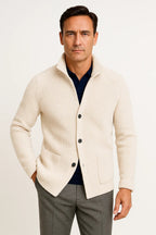 CARDIGAN EN LAINE TRICOTÉ POUR HOMME