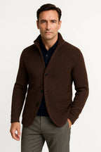 CARDIGAN EN LAINE TRICOTÉ POUR HOMME