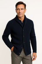 CARDIGAN EN LAINE TRICOTÉ POUR HOMME
