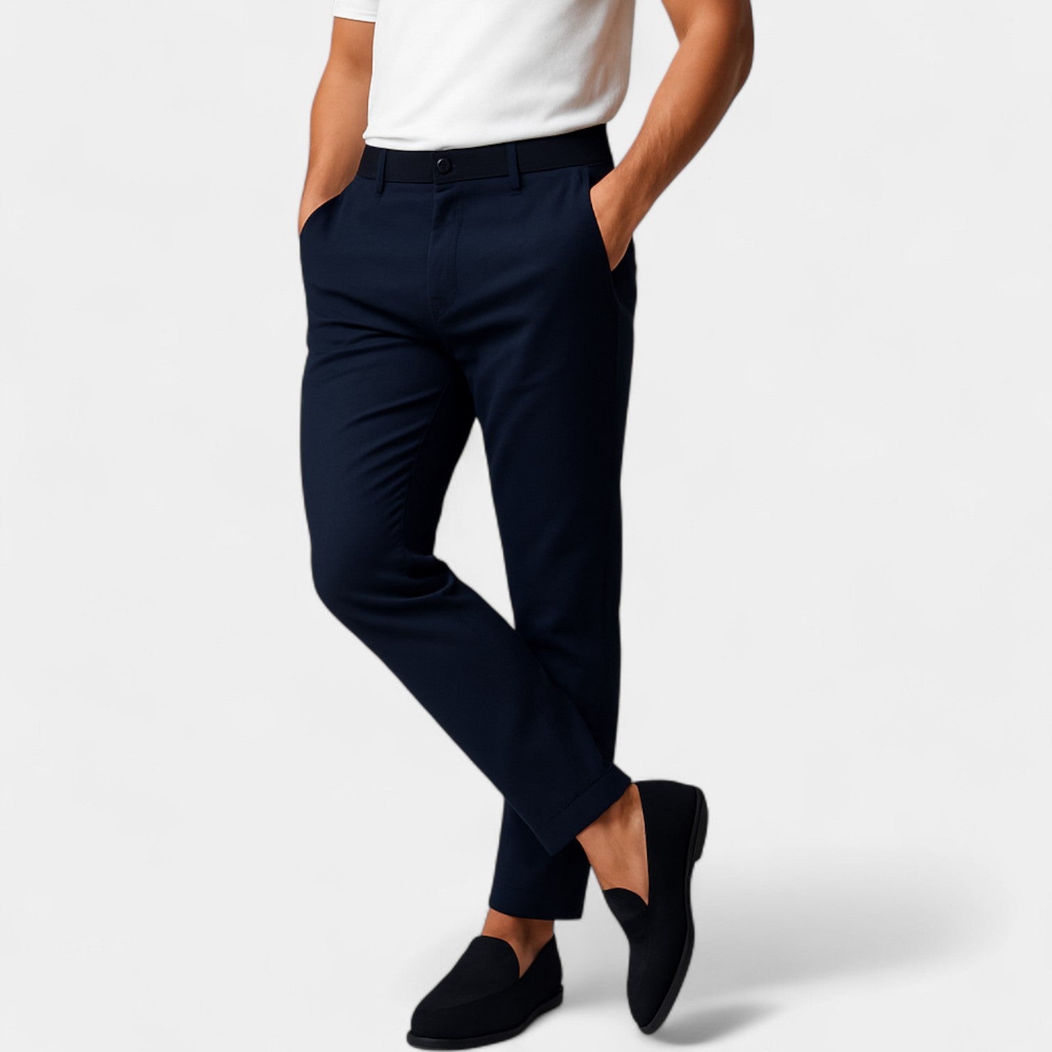 PANTALON CHINO HOMME COTON STRETCH