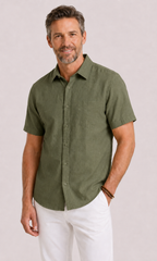 CHEMISE LIN COTON HOMMES