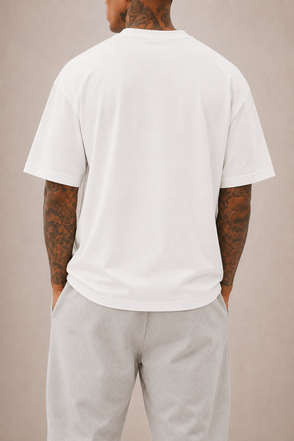 T-SHIRT OVERSIZE ROSES HOMMES