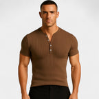 T-SHIRT HOMME MAILLE CÔTELÉE