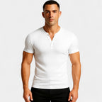 T-SHIRT HOMME MAILLE CÔTELÉE