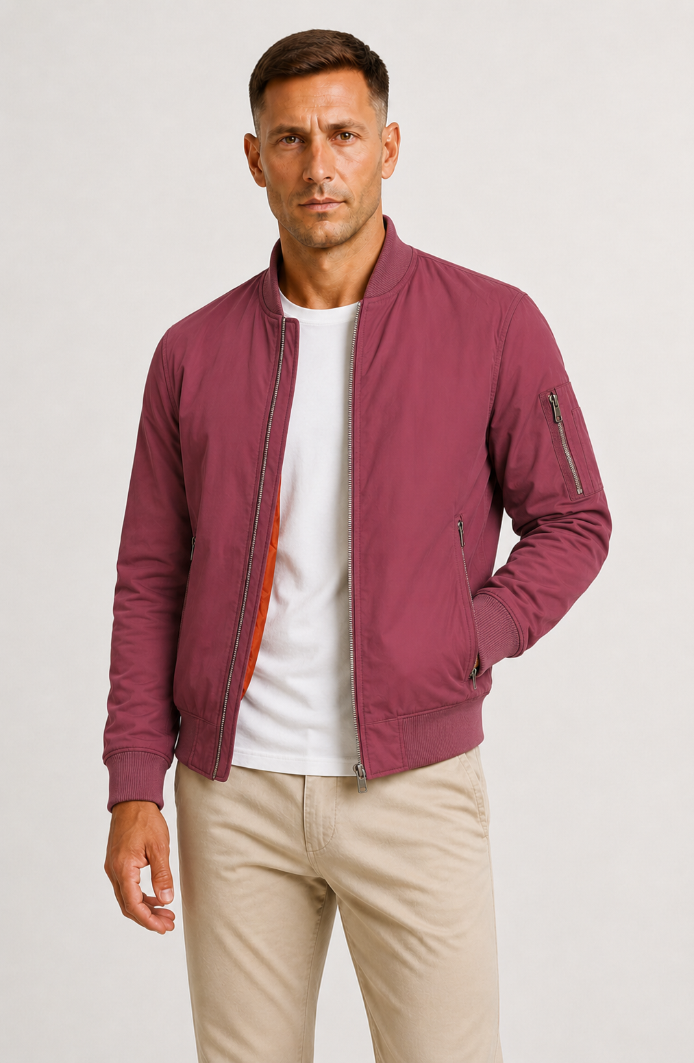 Blouson Bomber Oversize Pour Hommes