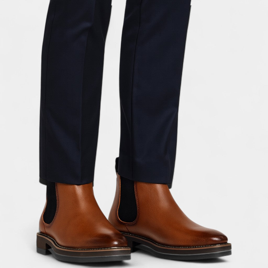 BOTTINES CHELSEA HOMME CUIR VACHETTE
