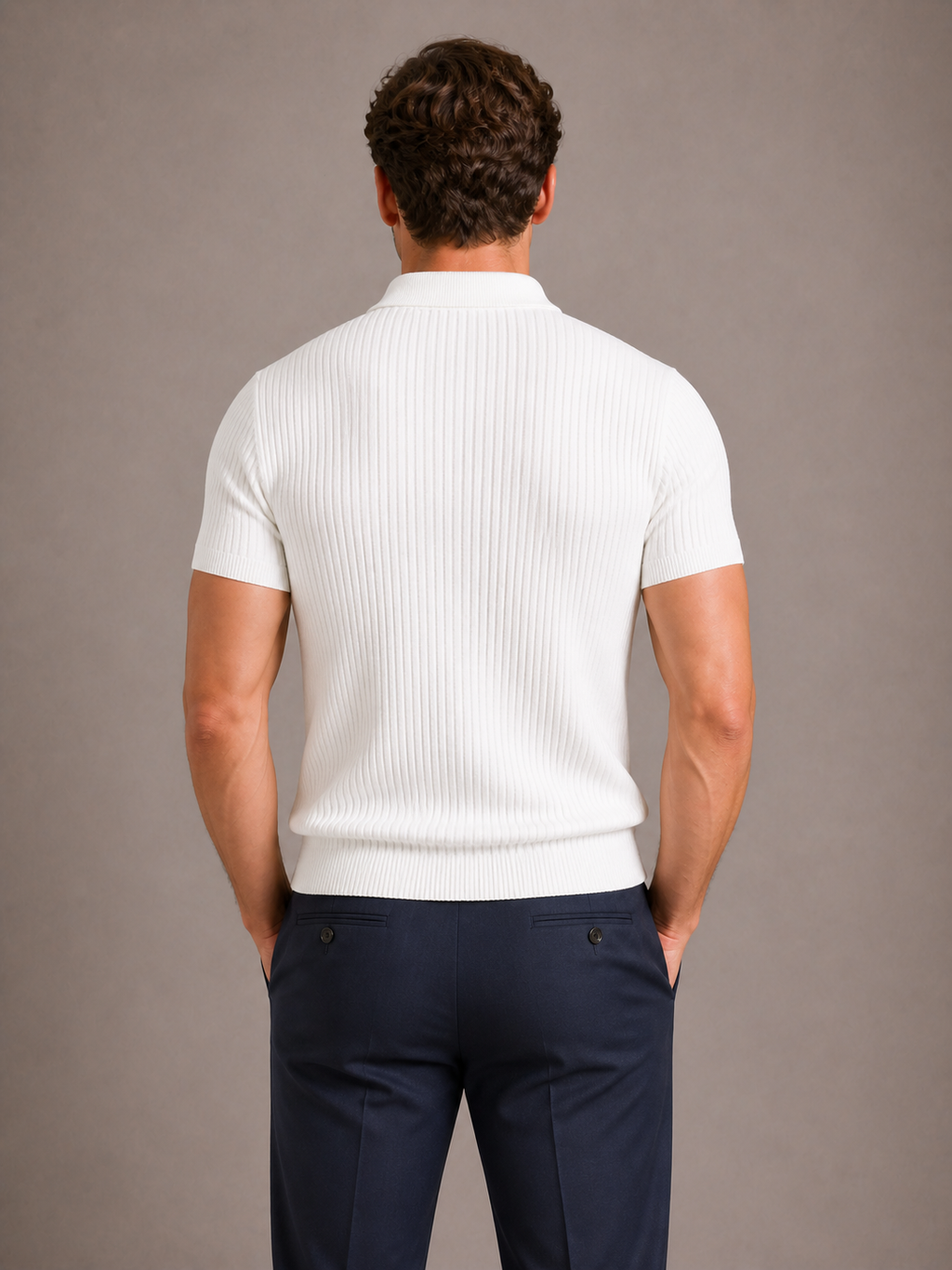 POLO ZIP HOMMES