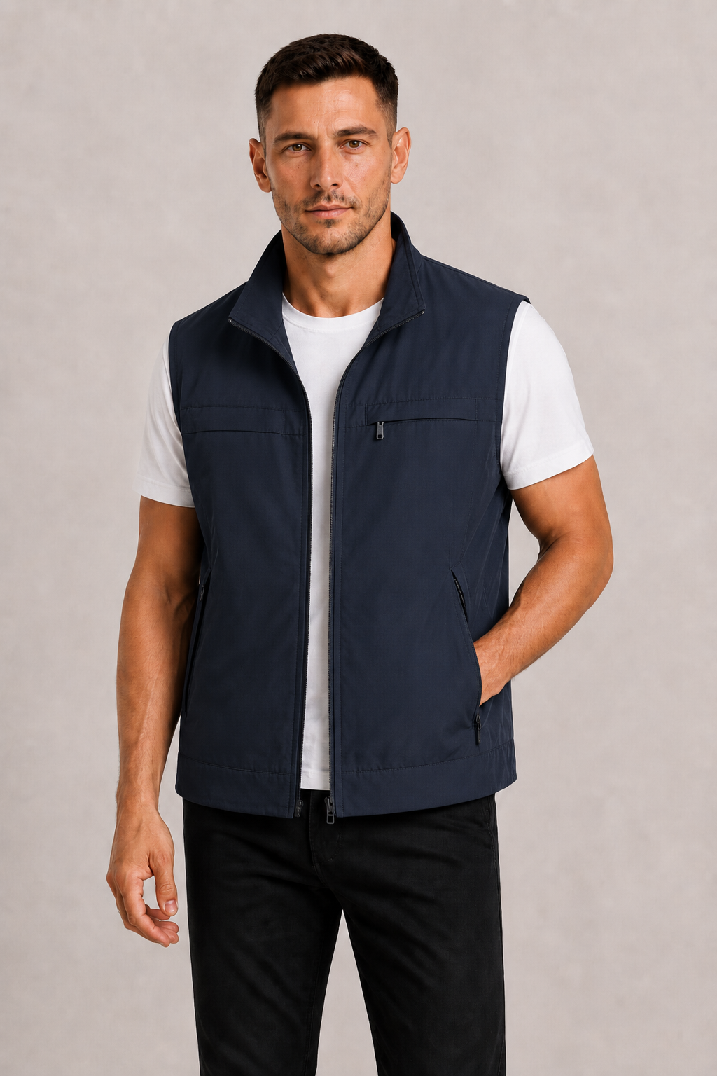 Bodywarmer Sans Manches Homme Léger et Pratique