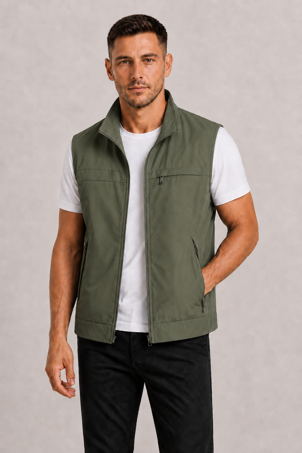 Bodywarmer Sans Manches Homme Léger et Pratique