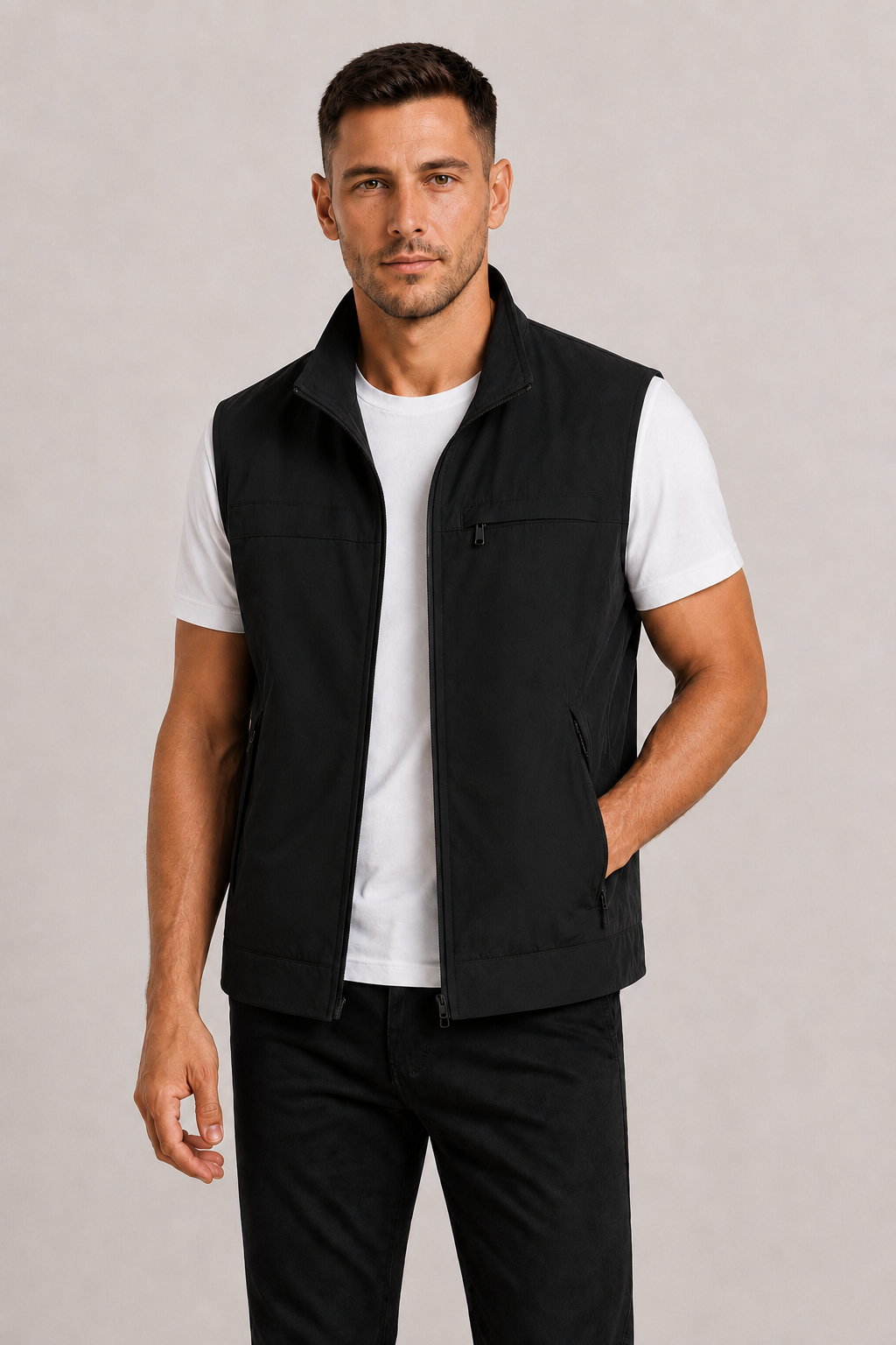 Bodywarmer Sans Manches Homme Léger et Pratique