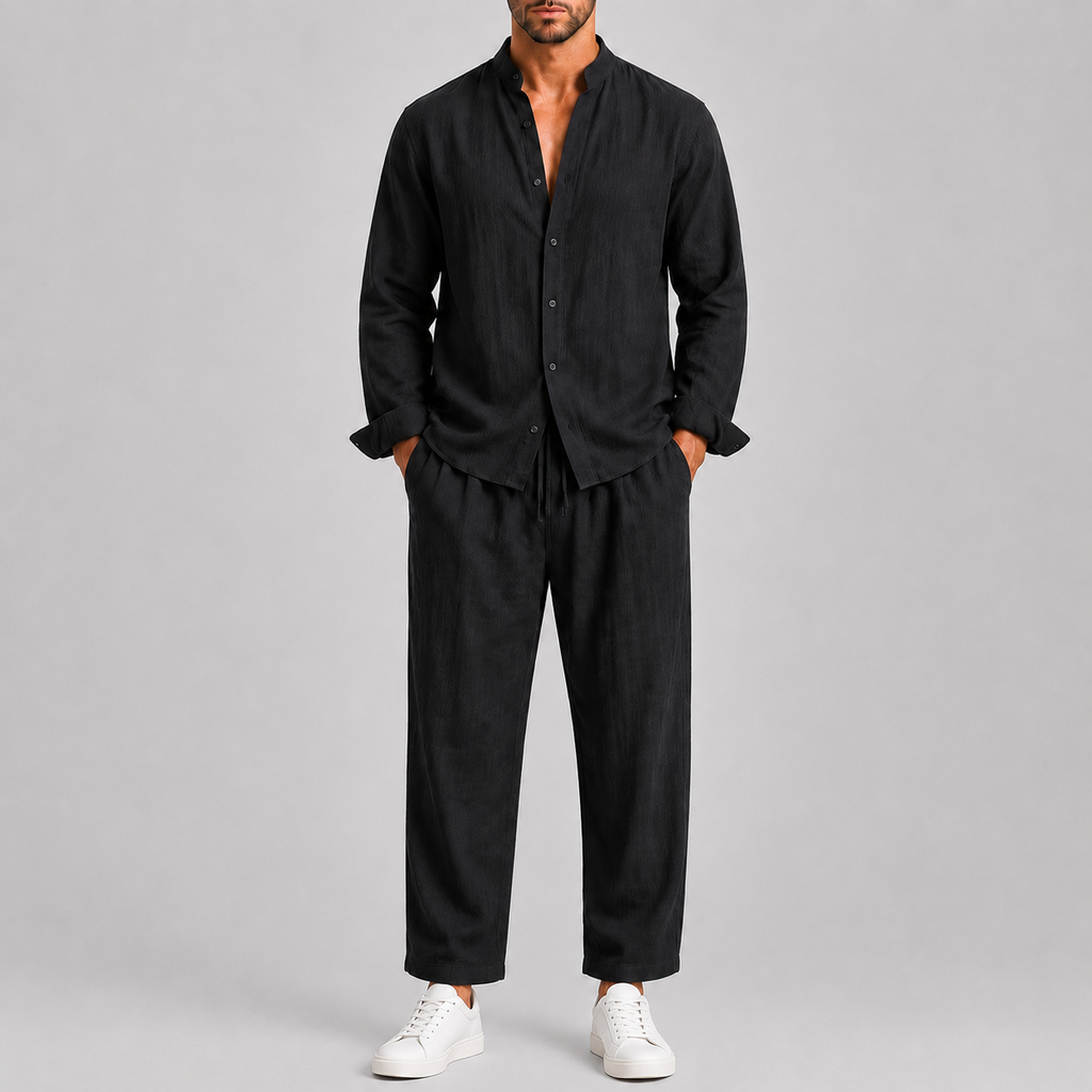 Ensemble Été Homme Élégant Et Confortable