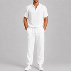 Ensemble Lin Blanc Homme