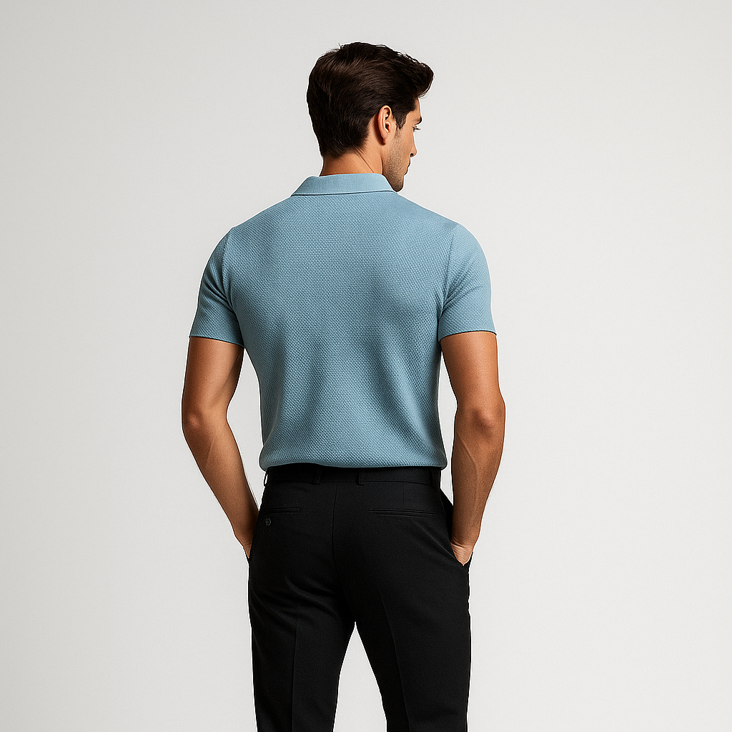 POLO HOMME COL OUVERT SANS BOUTONS