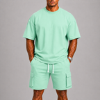 Ensemble T-shirt et Short Cargo Homme
