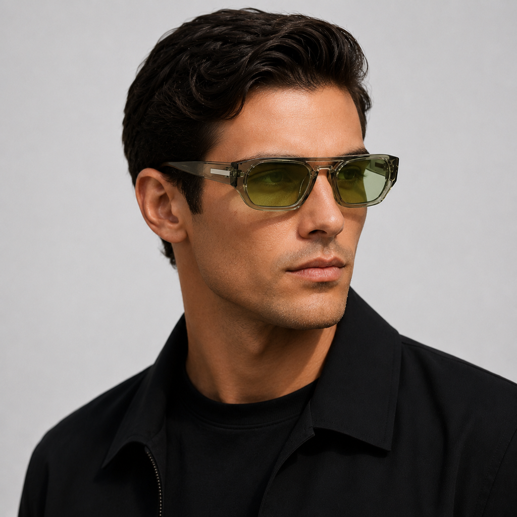 Lunettes de Soleil Unisexe Rectangulaires
