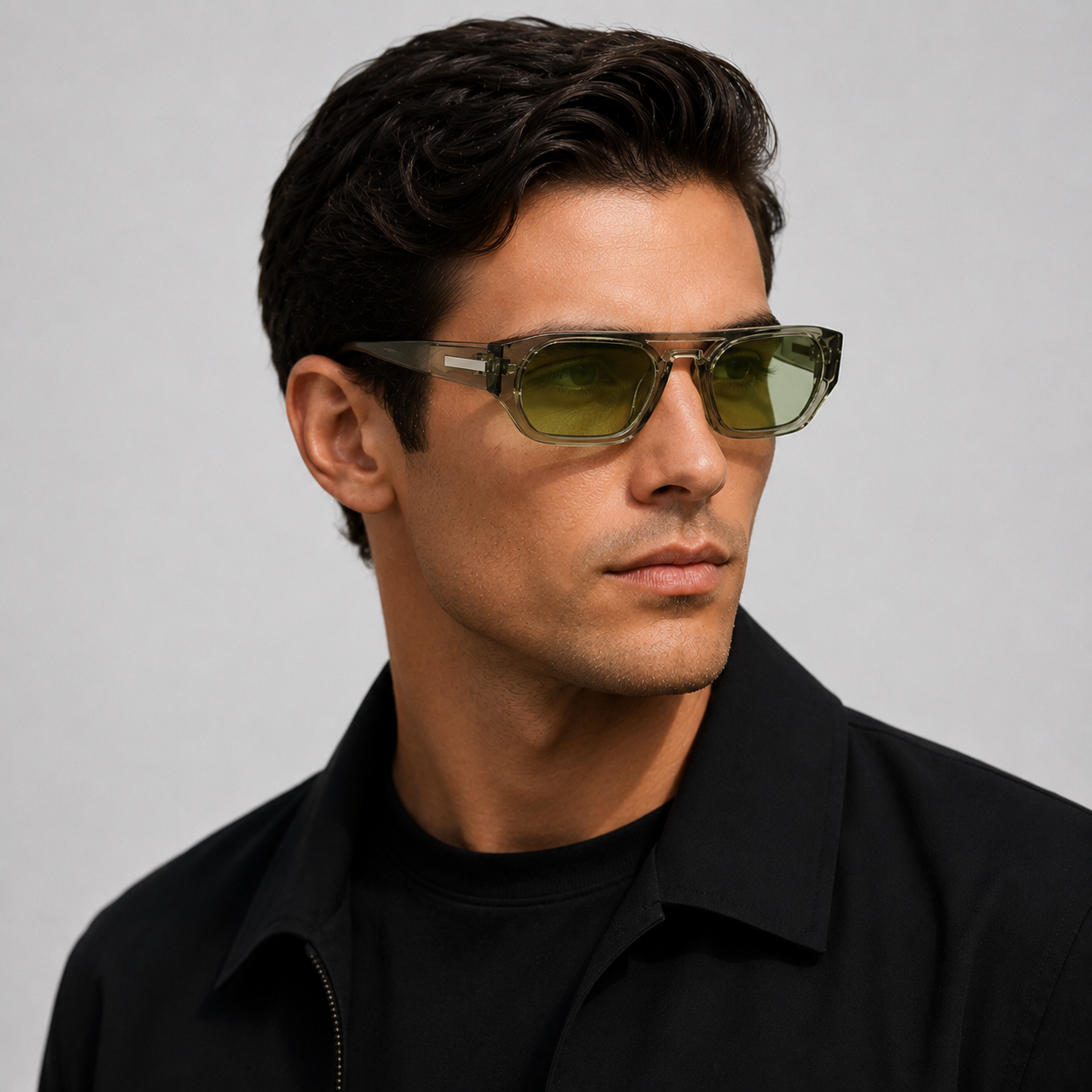 Lunettes de Soleil Unisexe Rectangulaires