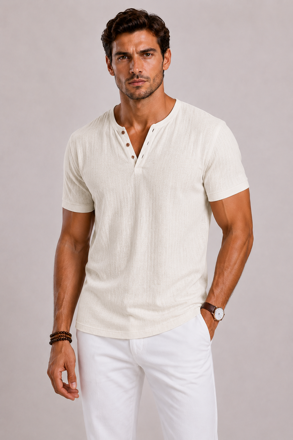 T-shirt Homme à Col V