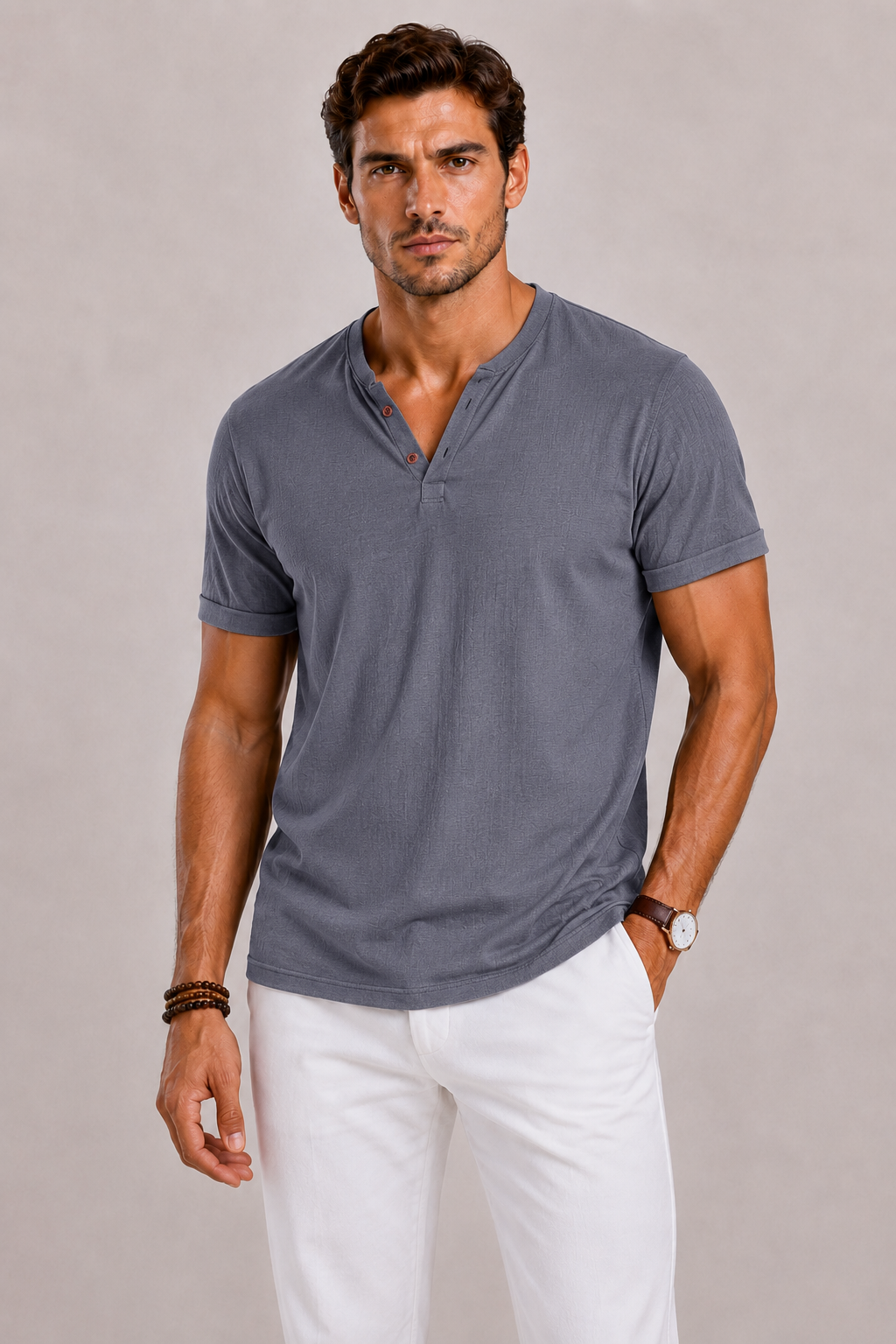 T-shirt Homme à Col V