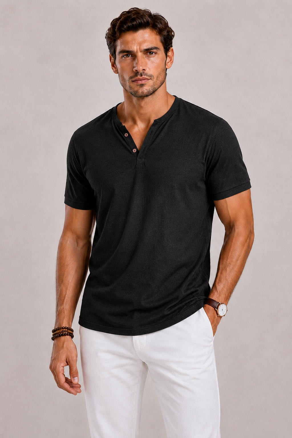 T-shirt Homme à Col V