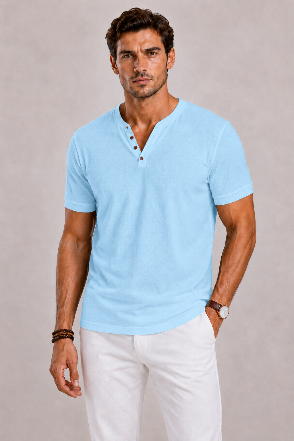 T-shirt Homme à Col V