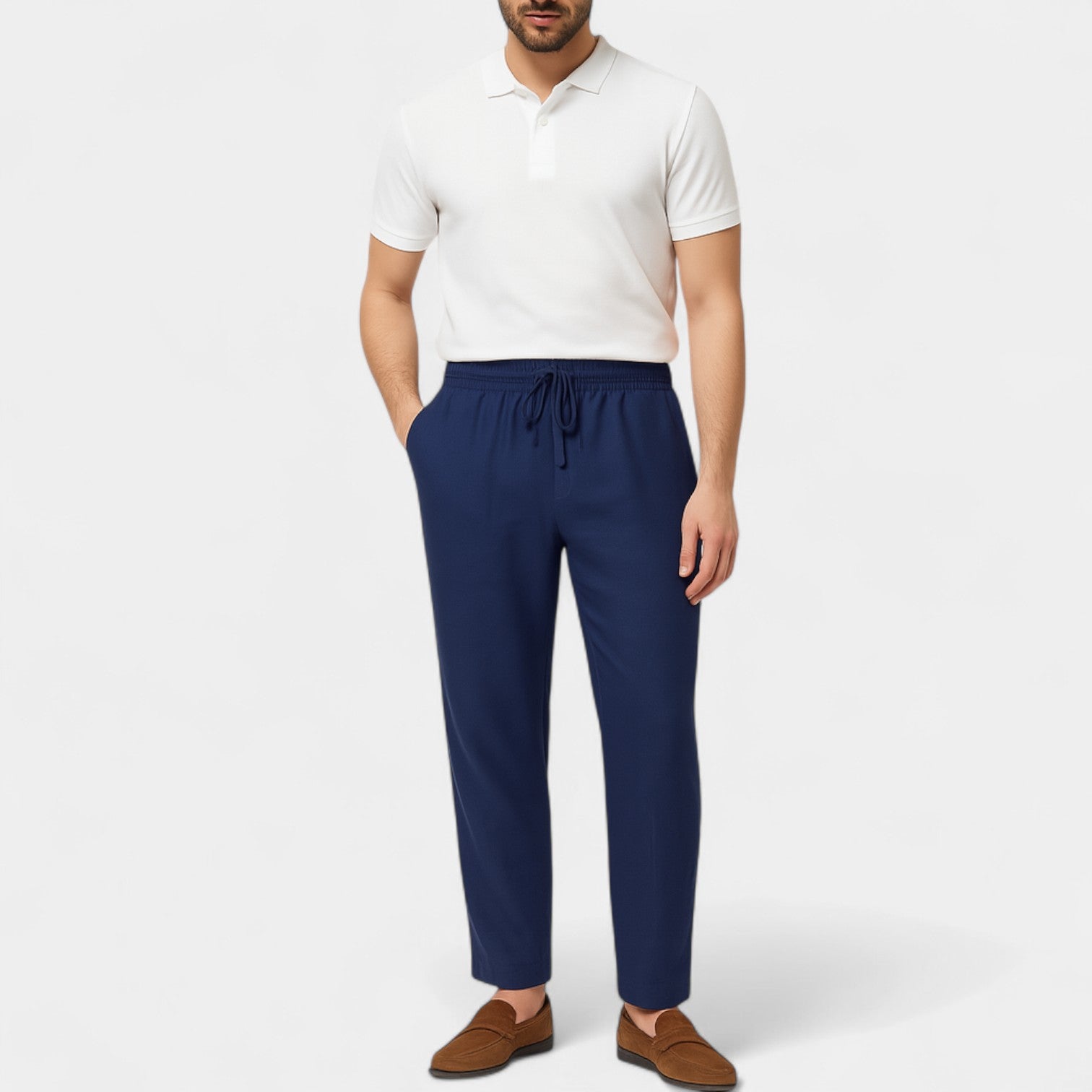 PANTALON HOMME LIN ÉTÉ