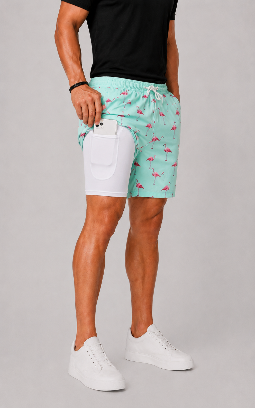 Short De Bain Homme Imprimé Hawaïen