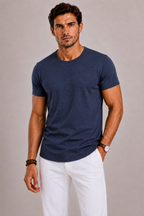 T-Shirt Homme à Col Rond