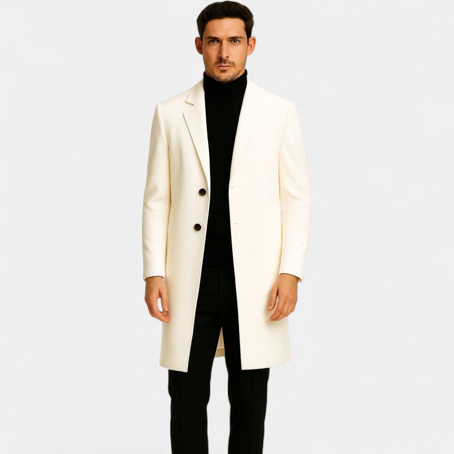 MANTEAU HOMME COTON MI-LONG