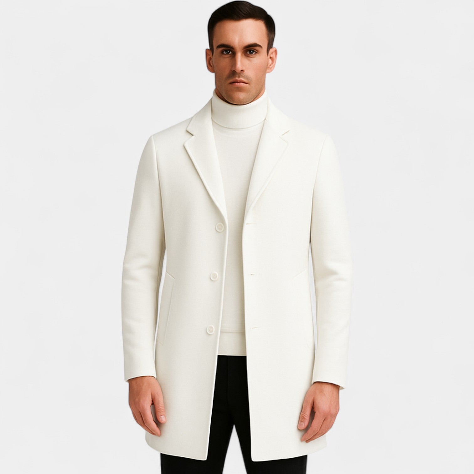 MANTEAU HOMME COTON MI-LONG