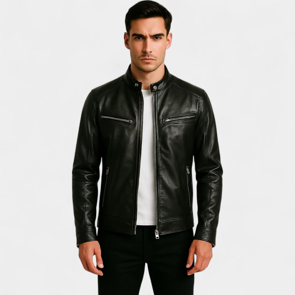 VESTE BIKER HOMME SIMILICUIR