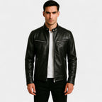 VESTE BIKER HOMME SIMILICUIR