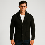CARDIGAN HOMME MAILLE COL V BOUTONNÉ