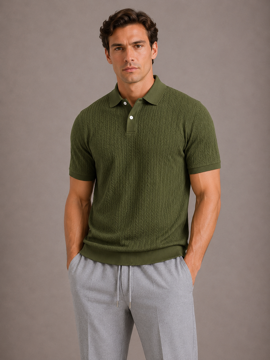 POLO TEXTURÉ HOMMES