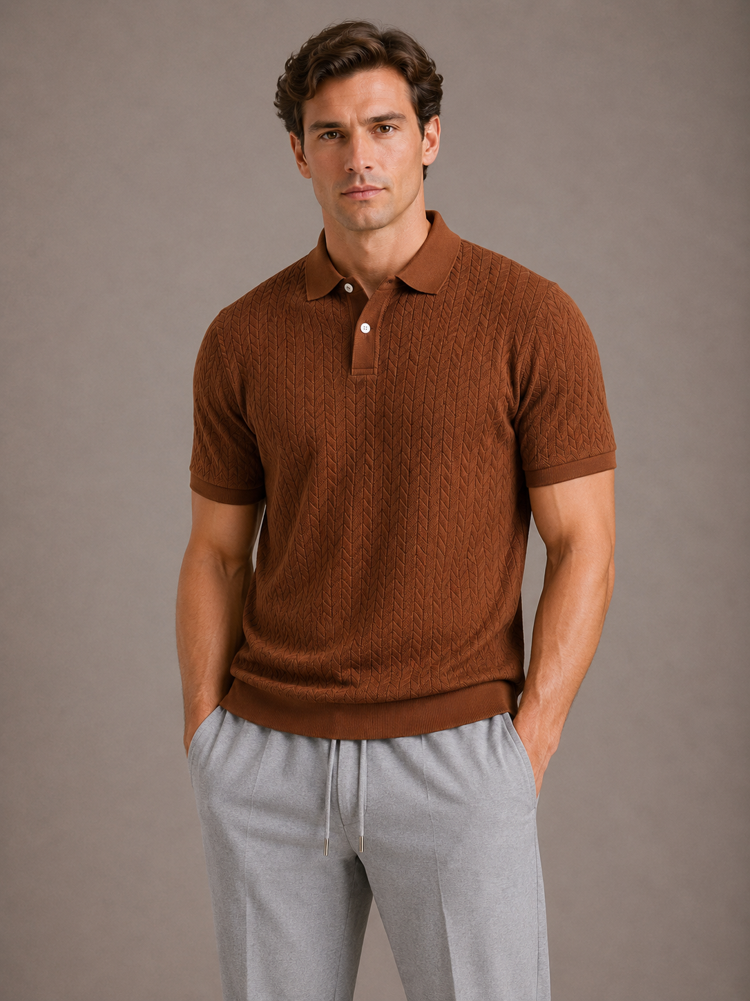POLO TEXTURÉ HOMMES