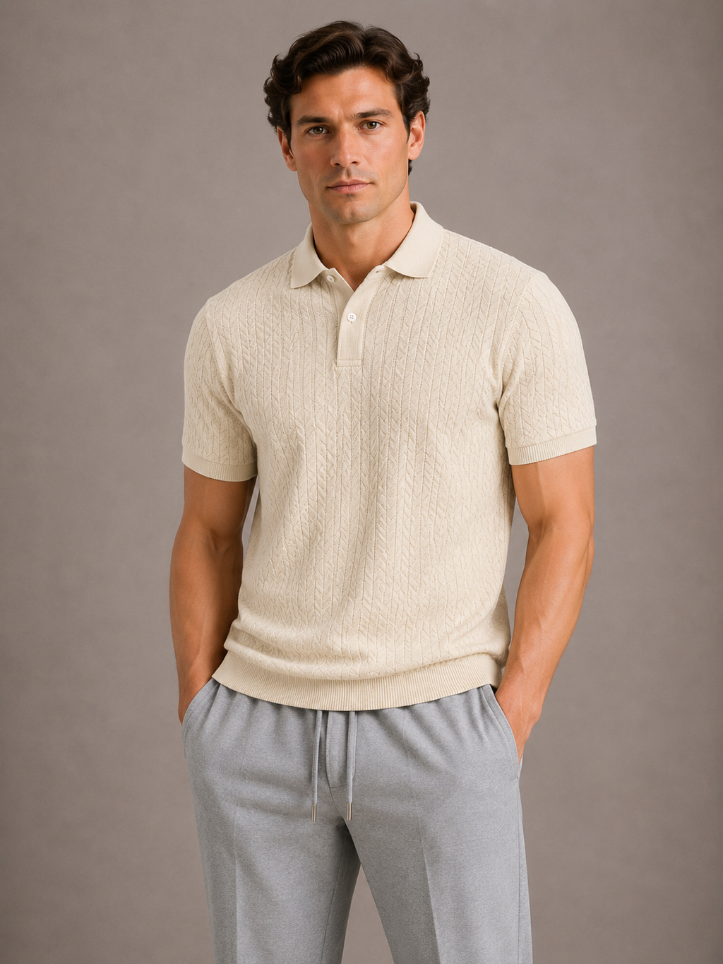 POLO TEXTURÉ HOMMES