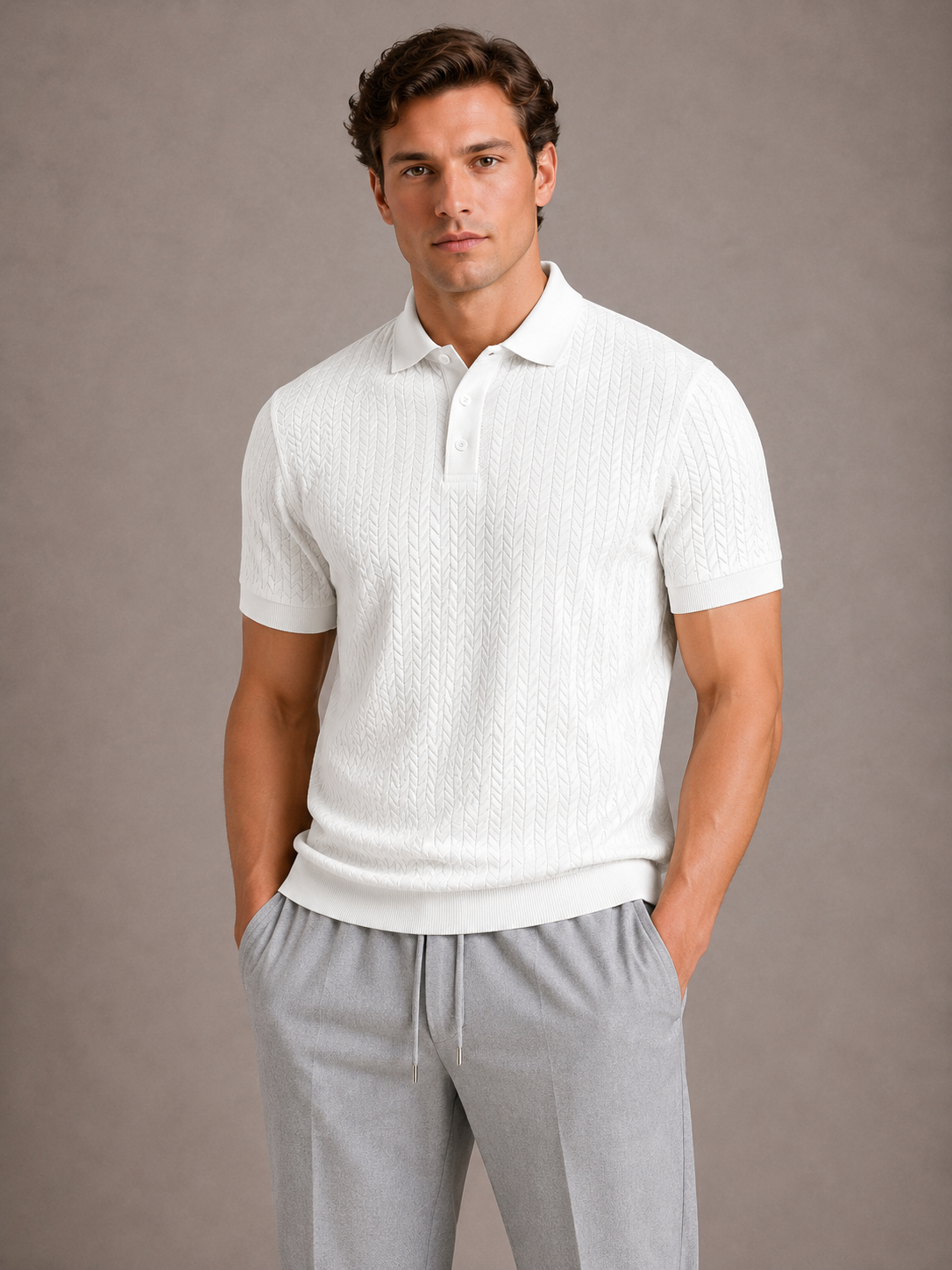 POLO TEXTURÉ HOMMES