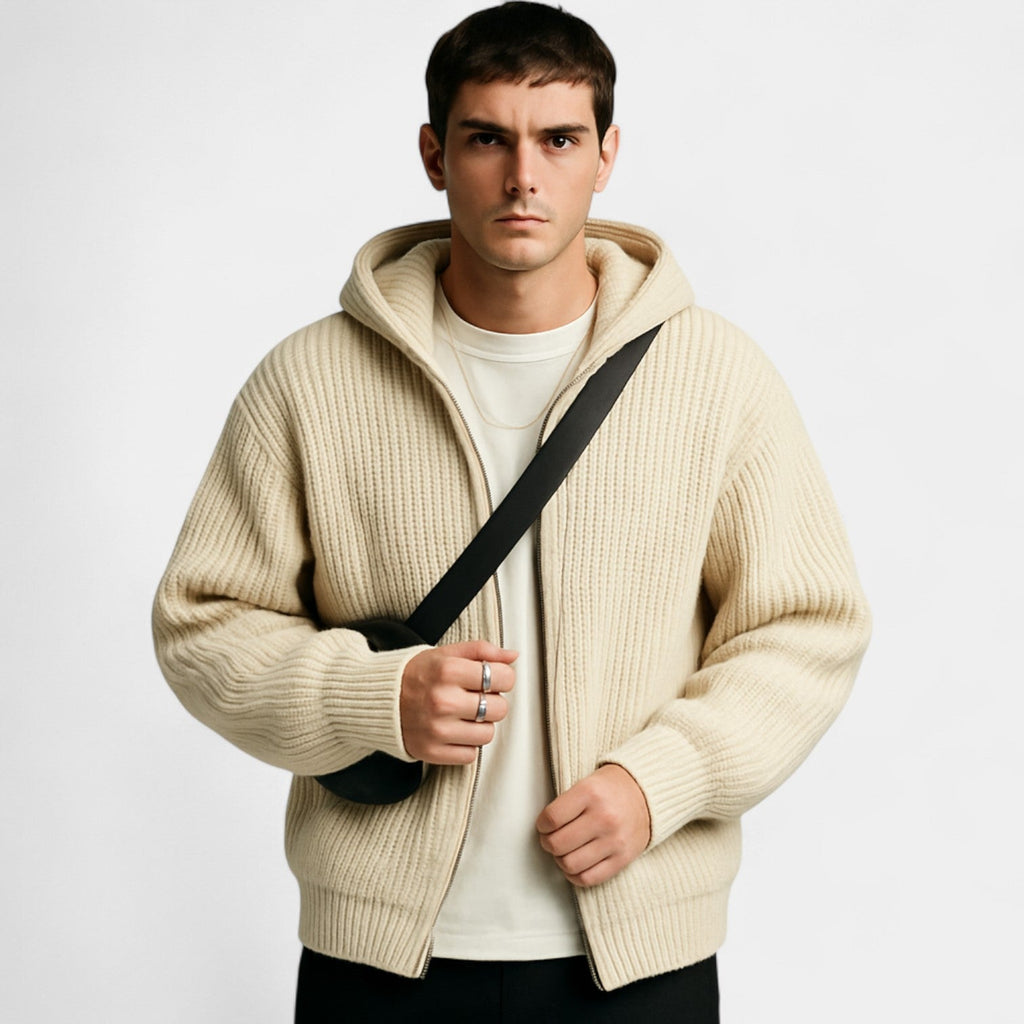 GILET À CAPUCHE ZIPPÉ HOMME